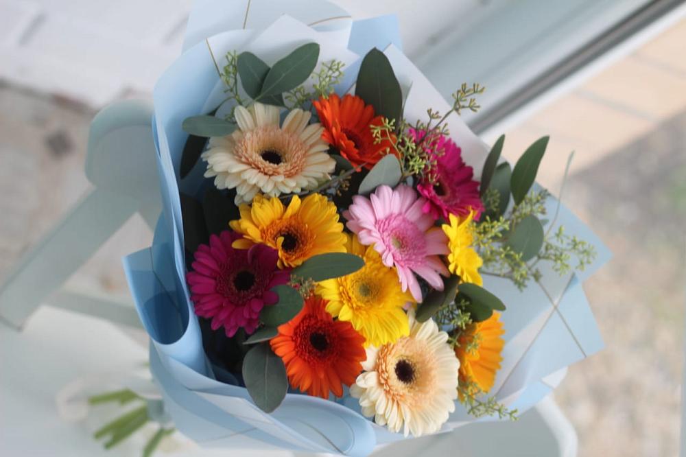 Букет цветов из: Герберы в Бурмакино