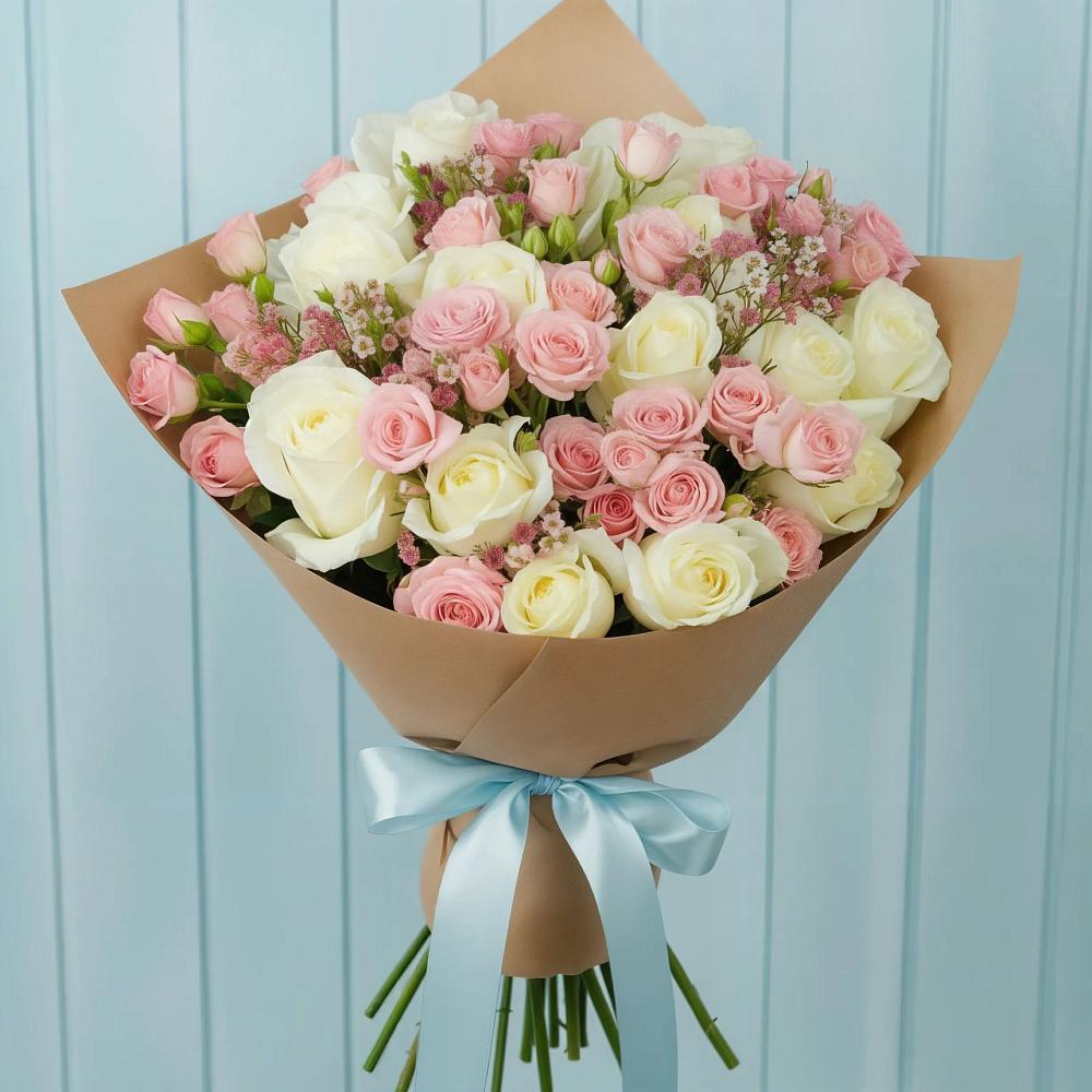 Букет цветов из: Розы в Бурмакино