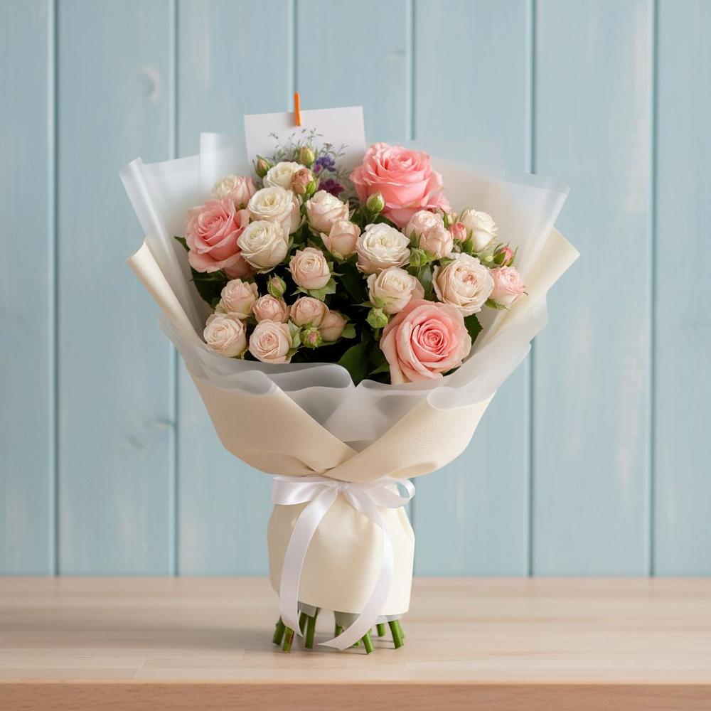 Букет цветов из: Розы в Бурмакино