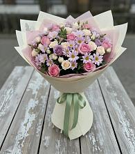 Букет цветов из:  Розы и Хризантемы в Бурмакино