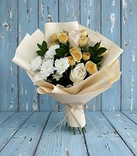 Букет цветов из:  Розы и Хризантемы в Бурмакино