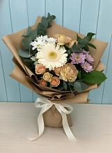 Букет цветов из:  Герберы и Хризантемы в Бурмакино