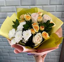 Букет цветов из:  Розы и Хризантемы #REPLACE_PRED# Бурмакино