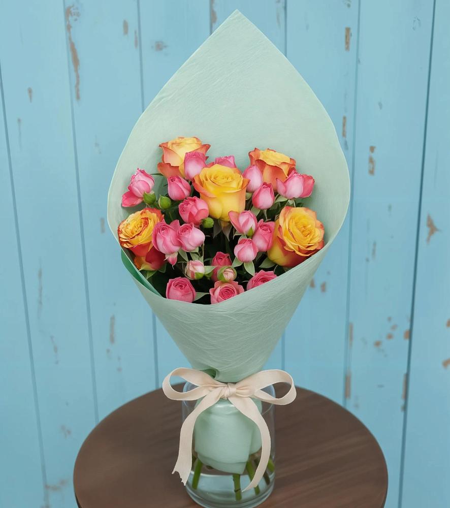 Букет цветов из: Розы в Бурмакино