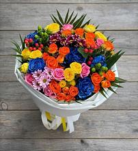 Букет цветов из:  Розы и Хризантемы в Бурмакино