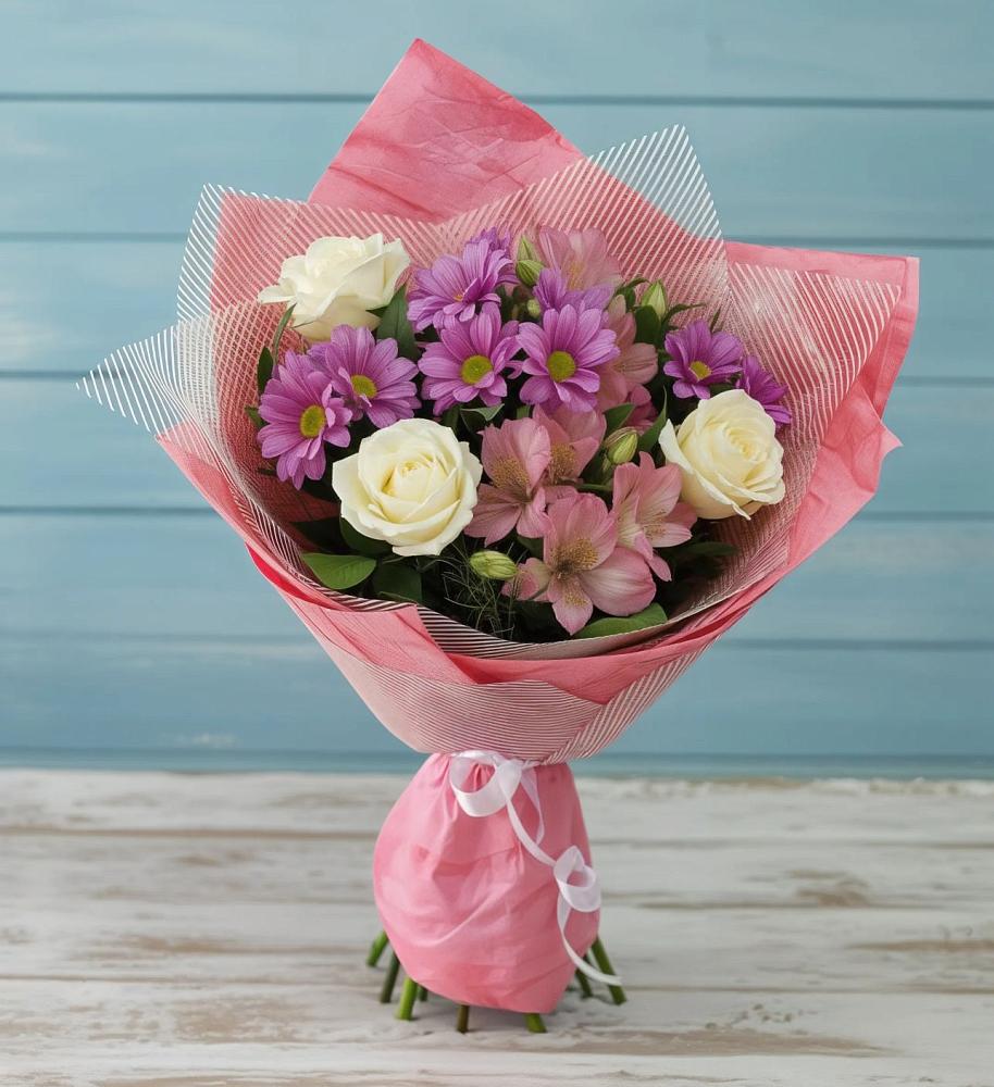 Букет цветов из: Герберы в Бурмакино