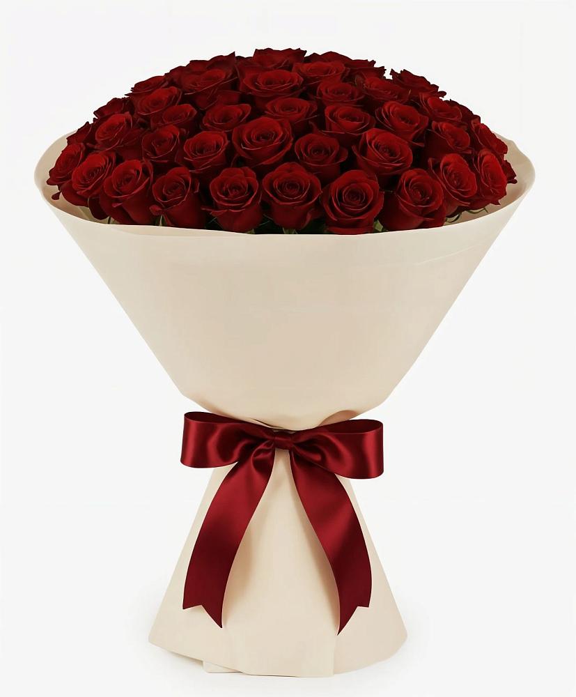 Букет 101 Бордовая роза Блэк Бакарра в Бурмакино