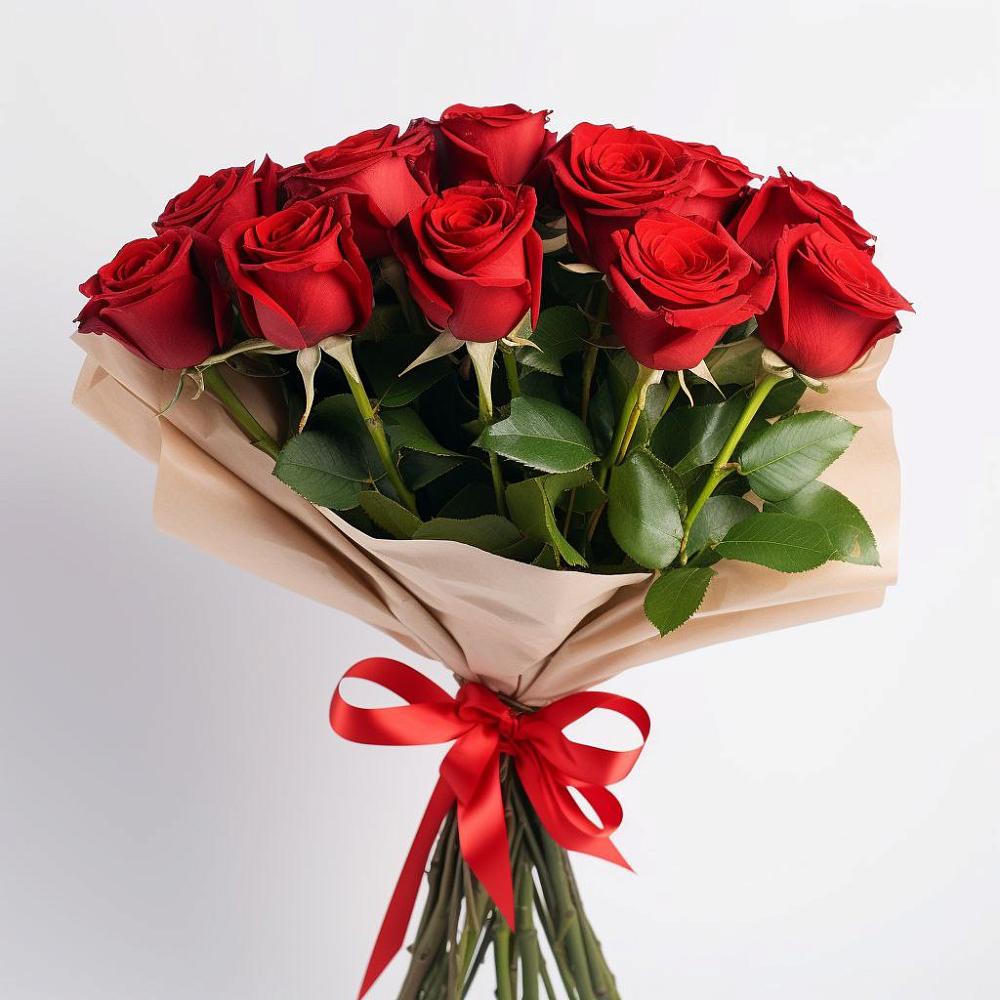 Букет 11 Красных роз Эдлесс Лав в Бурмакино
